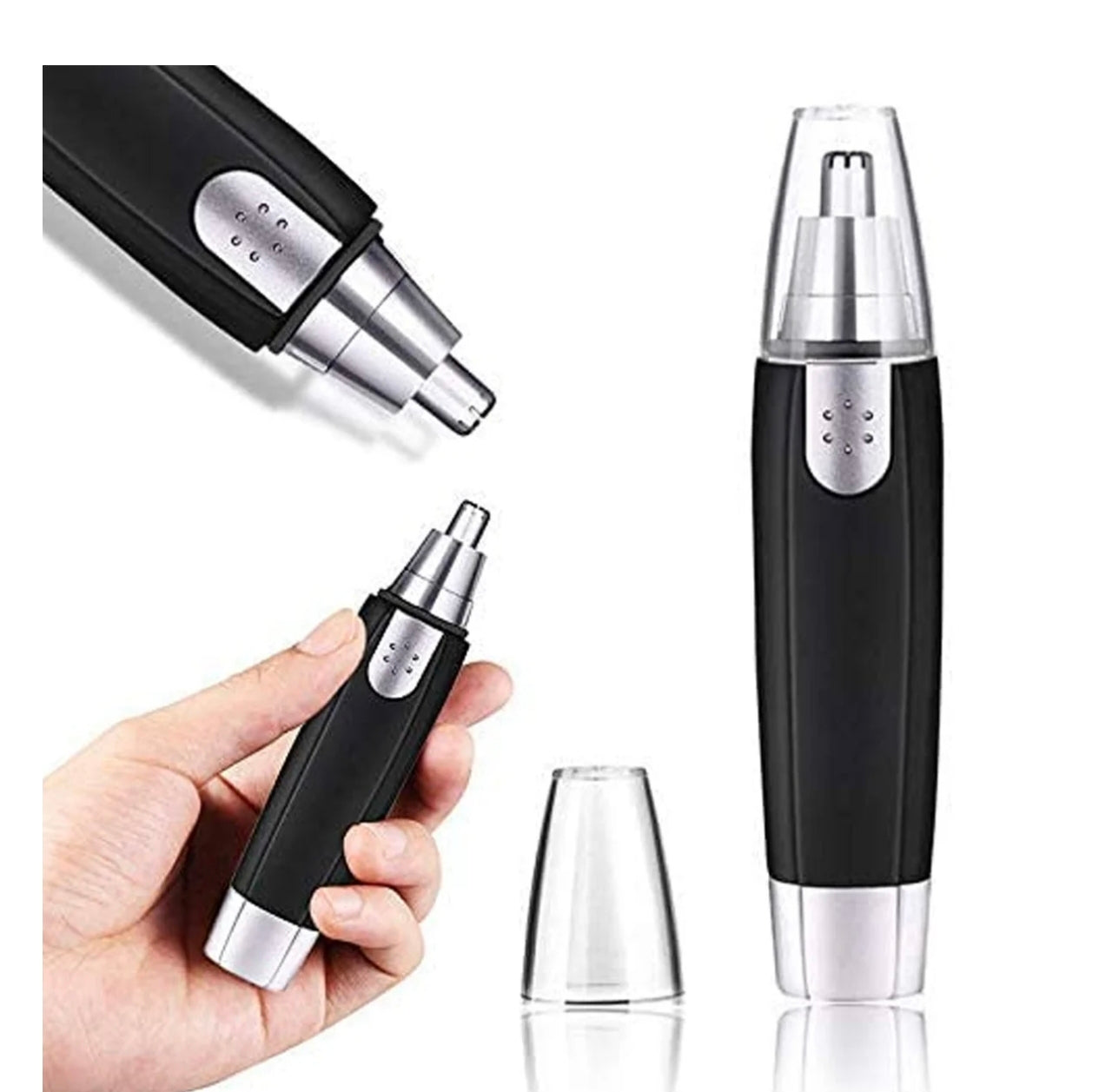 Sharp Steel Battery-Operated Ear and Nose Hair Trimmer