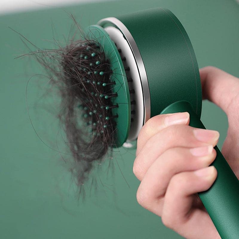 Air Cushion Massage Brush with Long Handle & Self-Cleaning Detangling Comb, Hair accessories