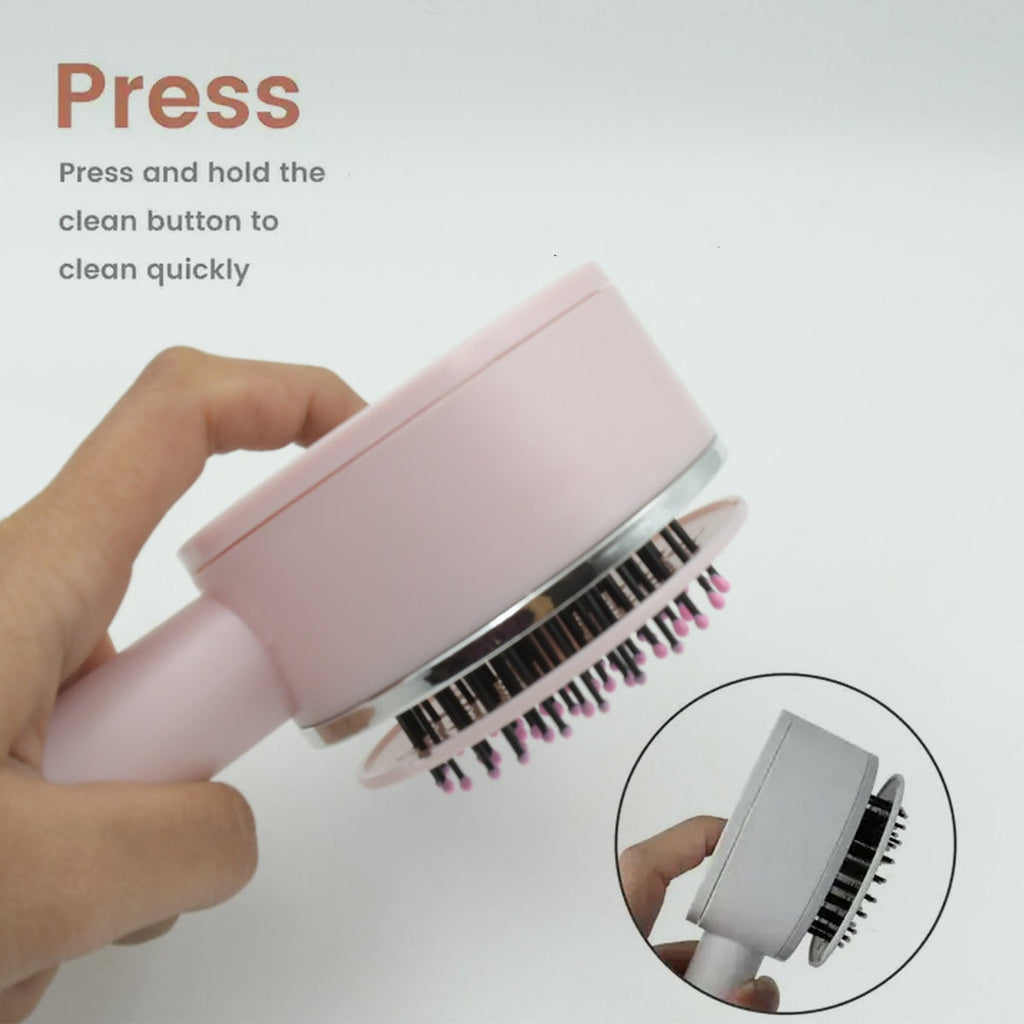 Air Cushion Massage Brush with Long Handle & Self-Cleaning Detangling Comb, Hair accessories
